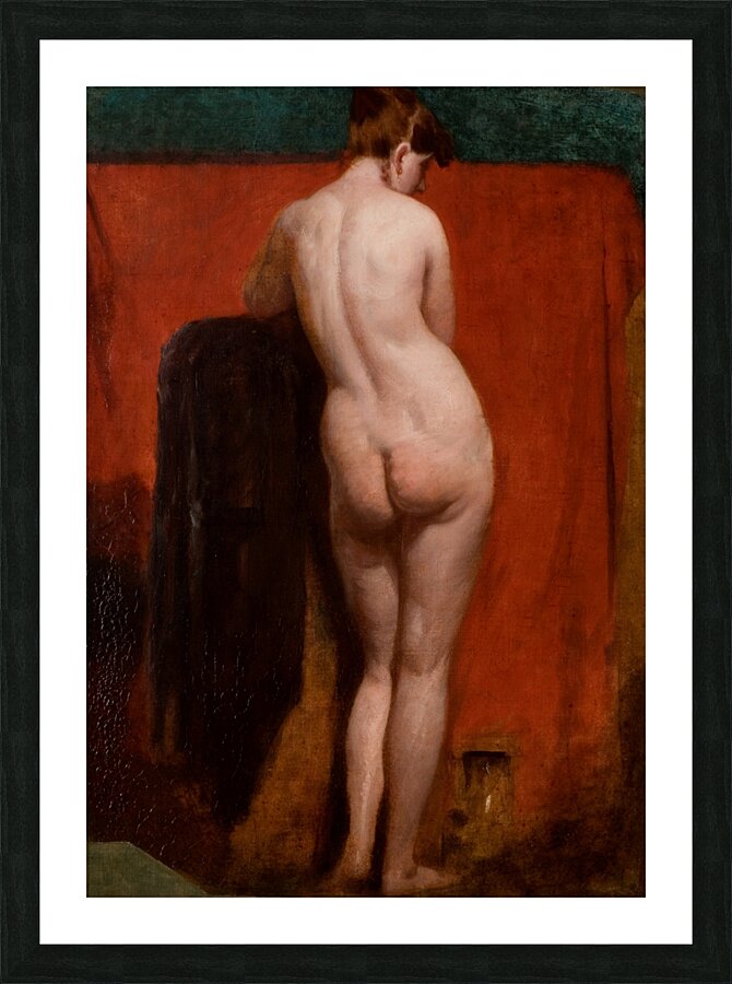 Standing Female Nude [Circa 1835 And Circa 1840] by William Etty [1787–1849] Picture Frame print