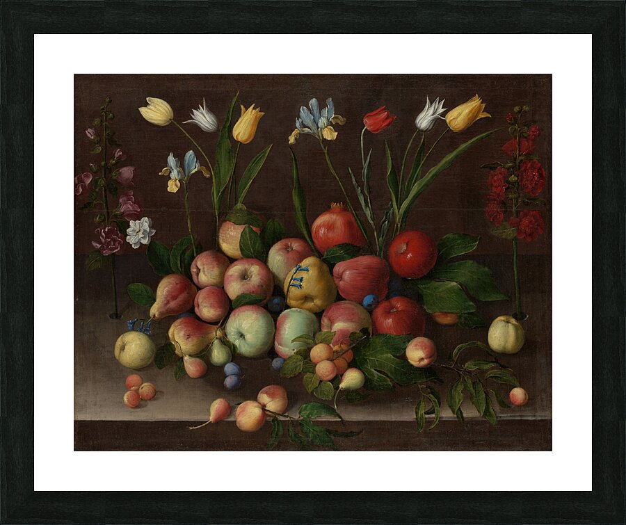 Fruit and Flowers [ca. 1630] by Orsola Maddalena Caccia [1596–1676] Picture Frame print