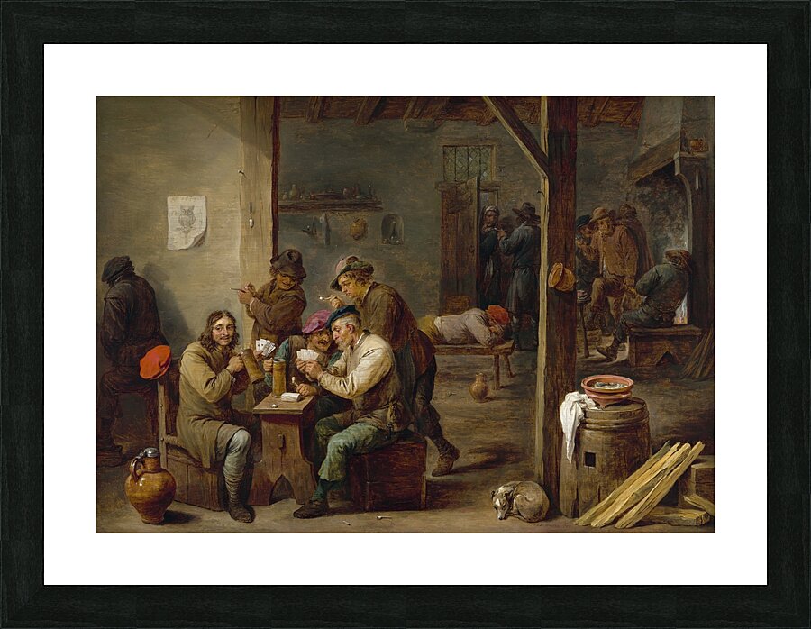 Tavern Scene [1658] by David Teniers The Younger [1610–1690] Picture Frame print