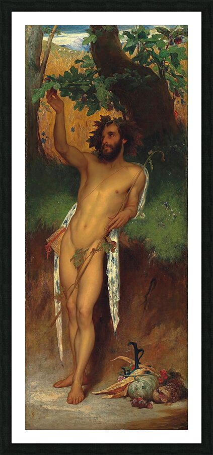 Pan by Frederic Leighton [1830–1896] Picture Frame print