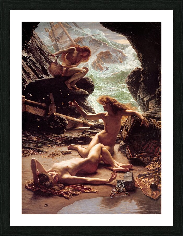 Cave of The Storm Nymphs [1903] by Edward John Poynter [1836–1919] Picture Frame print