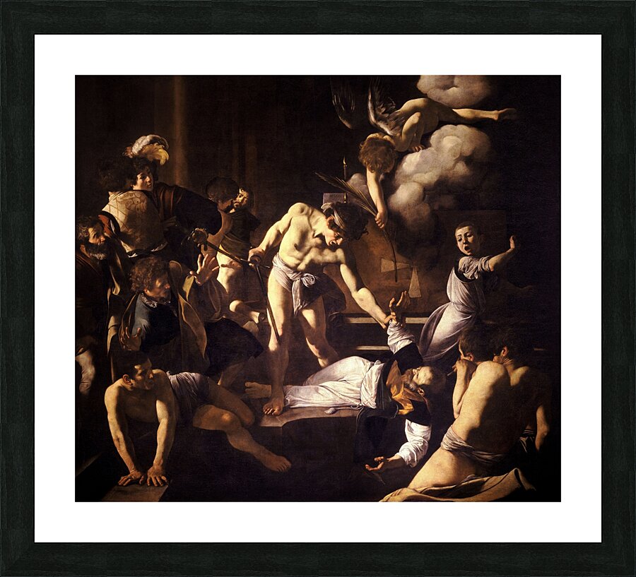 The Martyrdom of Saint Matthew [circa 1599–1600] by Caravaggio [1571–1610] Picture Frame print