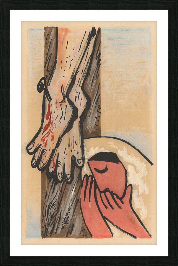 Under the cross [1935] by Mikuláš Galanda [1895–1938] Picture Frame print