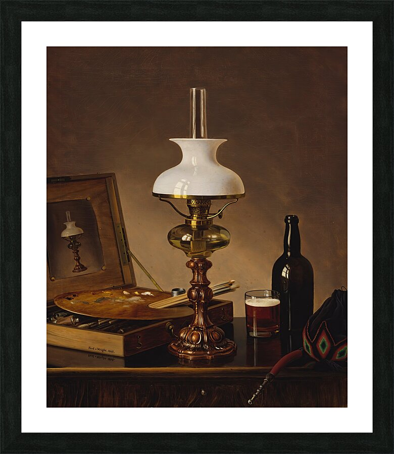 Still Life In The Atelier [1868] by Ferdinand von Wright [1822–1906] Picture Frame print