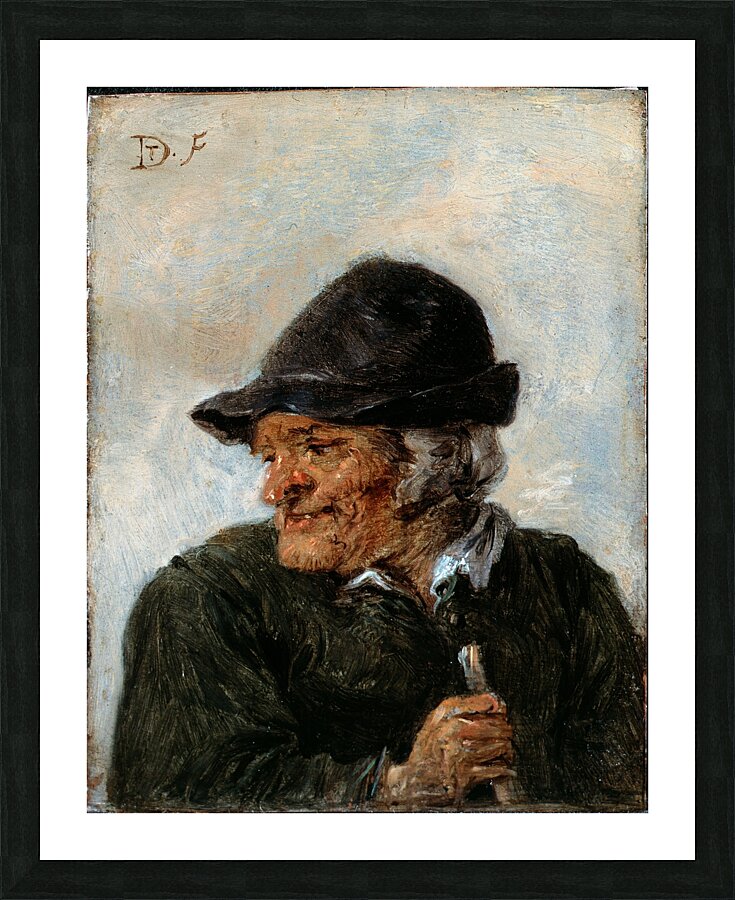 A Peasant by David Teniers The Younger [1610–1690] Picture Frame print