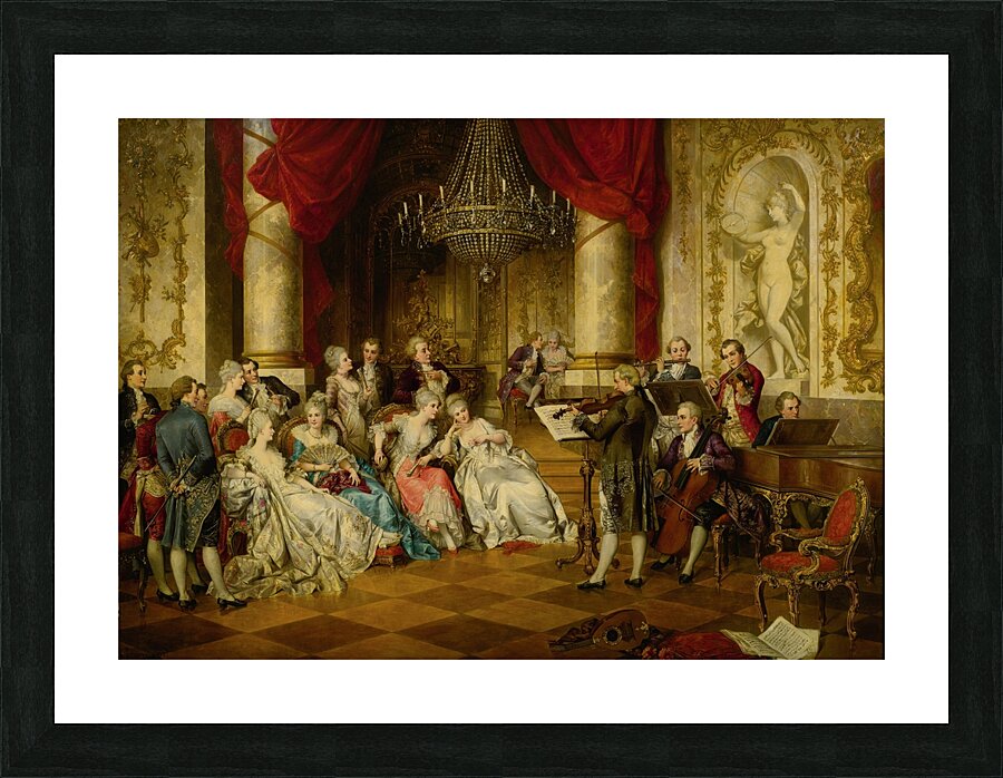 The Recital by Carl Schweninger. Jr [1854–1903] Picture Frame print