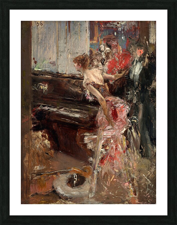 Recital [c. 1884] by Giovanni Boldini [1842–1931] Picture Frame print