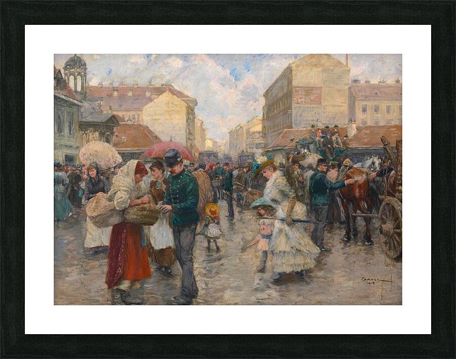 Die Favoritenlinie [im Jahre 1890] [1913] by Wilhelm Gause [1853–1916] Picture Frame print