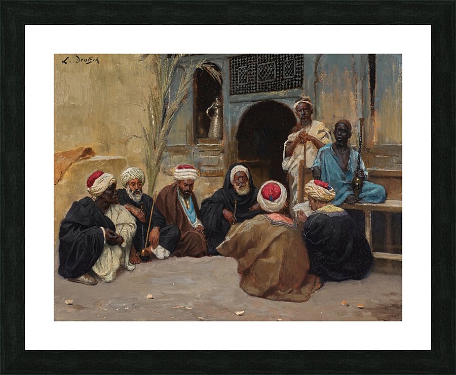 A Council Of Elders by Ludwig Deutsch [1855–1935] Picture Frame print