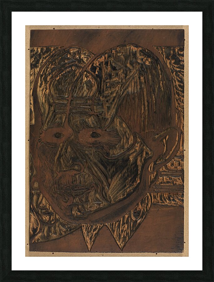 Kopf Dr. Bauer. Zeichnungsstock [1933] by Ernst Ludwig Kirchner [1880–1938] Picture Frame print