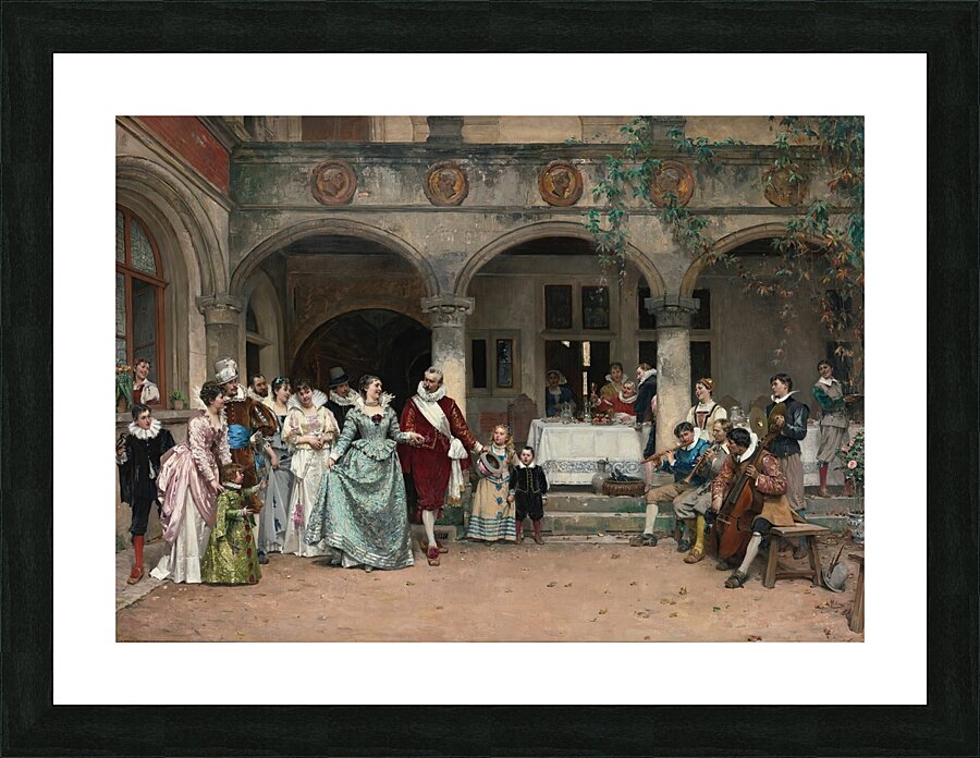 Les Noces D’argent [1879] by Adrien Moreau [1843–1906] Picture Frame print