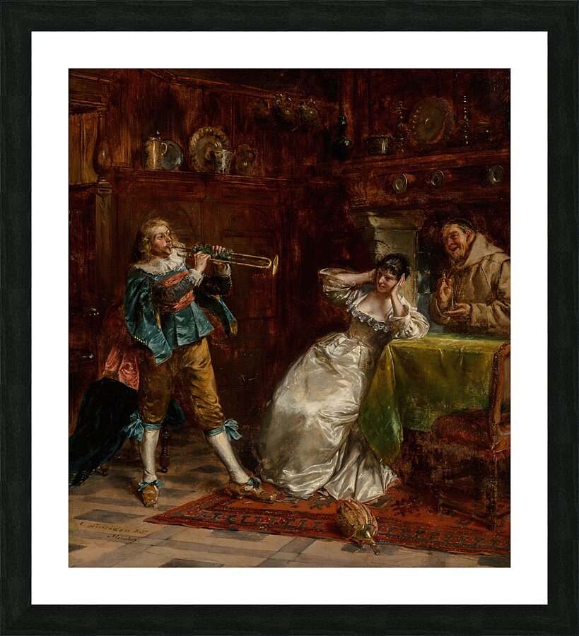 Music to my ears [1885] by Albert Friedrich Schröder [1854–1939] Picture Frame print