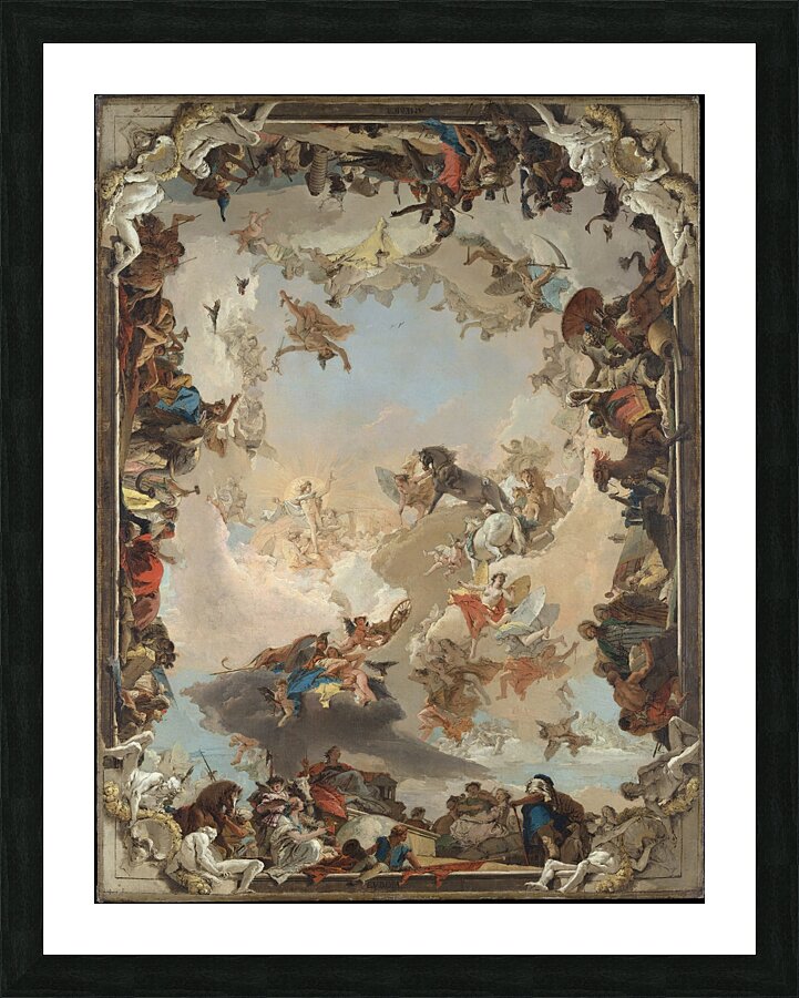 Allegory of The Planets and Continents [1752] by Giovanni Battista Tiepolo [1696–1770] Picture Frame print