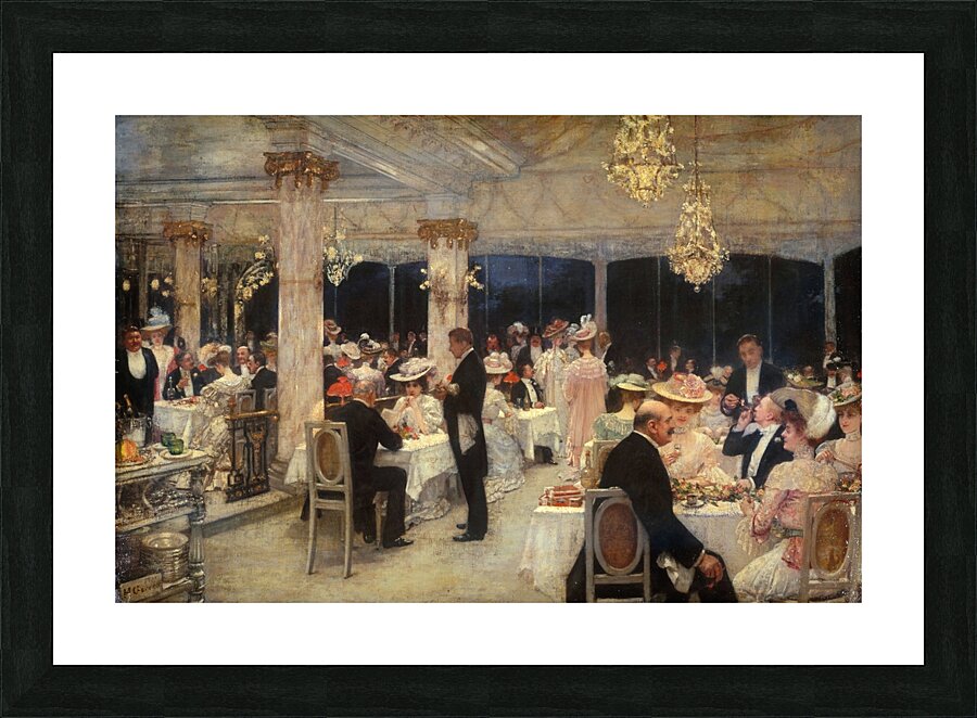 Armenonville. Le soir du Grand–Prix. [1905] by Henri Gervex [1852–1929] Picture Frame print