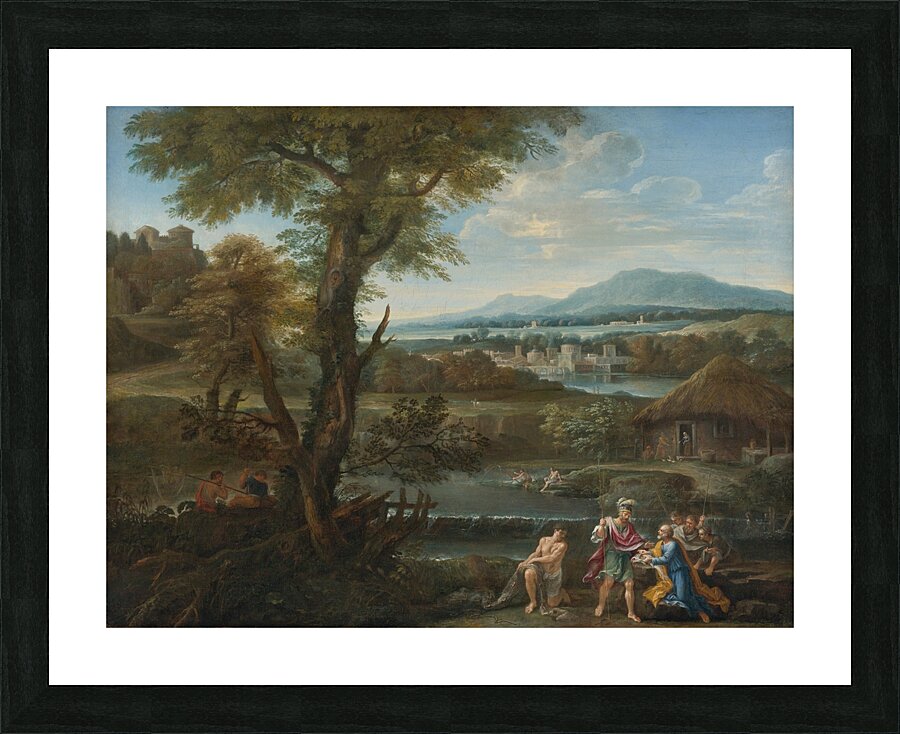 Polycrates Finding His Ring In The Fish [17th Century] by Roman School [16th–20th Century] Picture Frame print