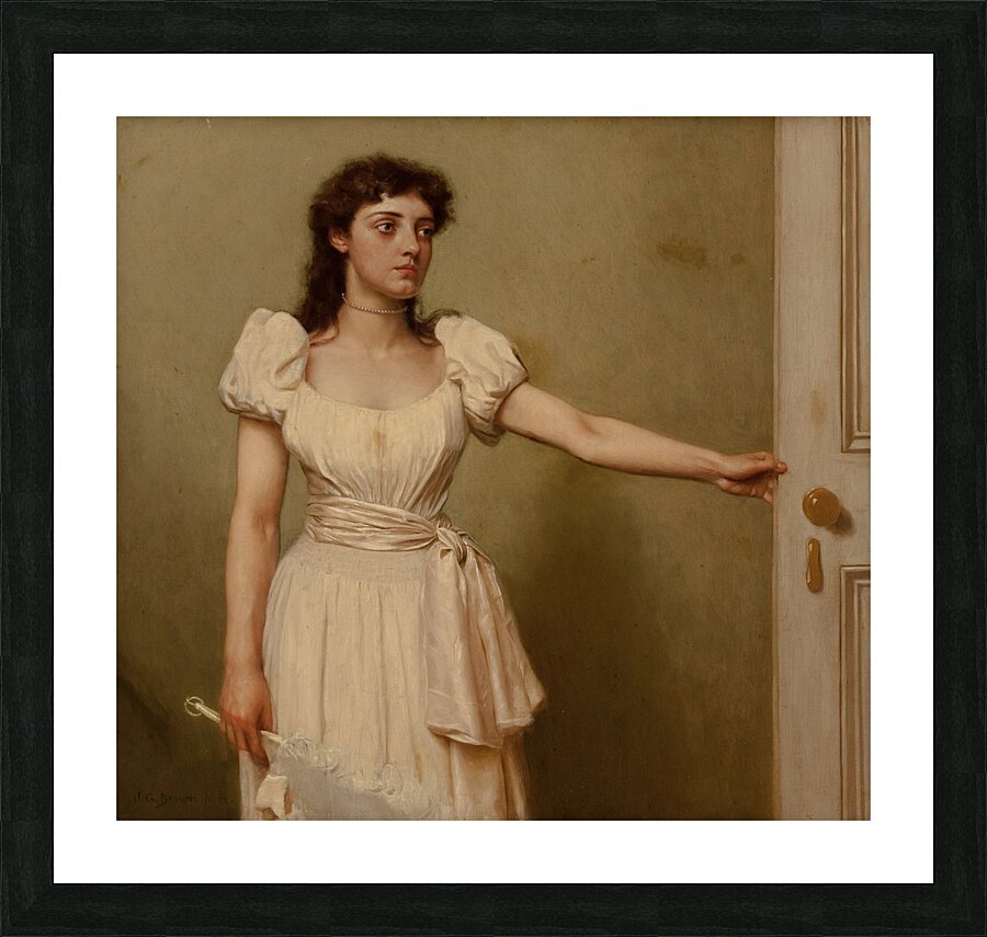 Parted by John George Brown [1831–1913] Picture Frame print