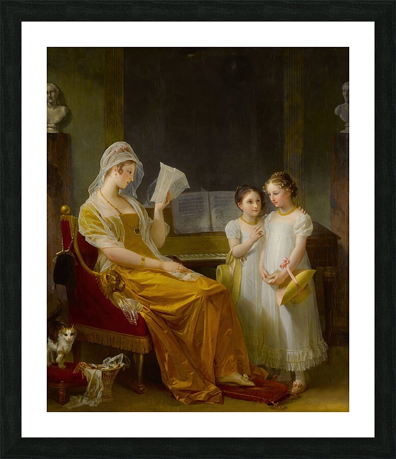 La correspondance familiale by Marguerite Gérard [1761–1837] Picture Frame print