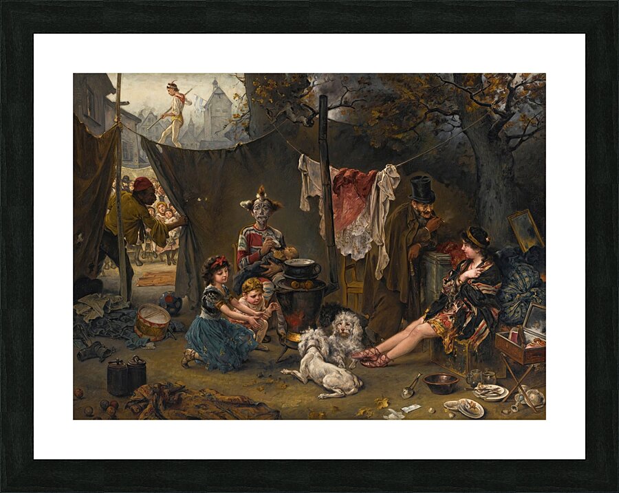 Behind The Scenes by Ludwig Knaus [1829–1921] Picture Frame print