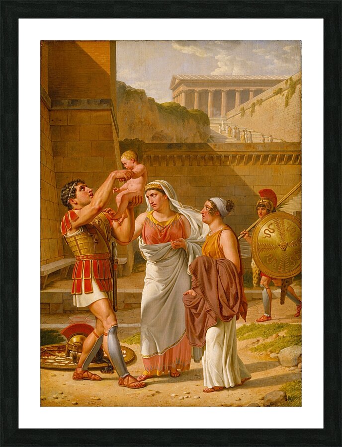 Hector’s Farewell To Andromache [1813–1816] by Christoffer Wilhelm Eckersberg [1783–1853] Picture Frame print
