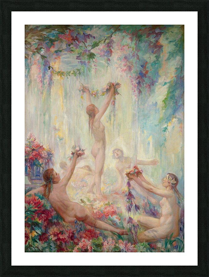 The Maidens Of Spring [1932] by Jean Ubaghs [1852–1937] Picture Frame print