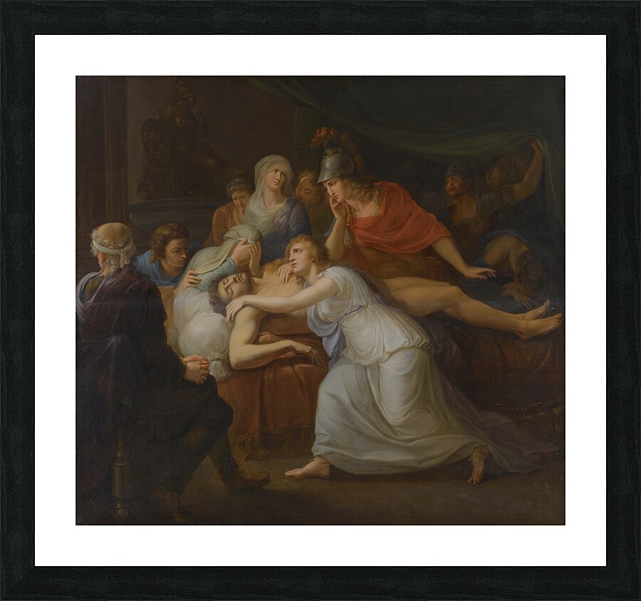 Andromache Lamenting The Death Of Hector by Circle Of Heinrich Friedrich Füger [1751–1818] Picture Frame print