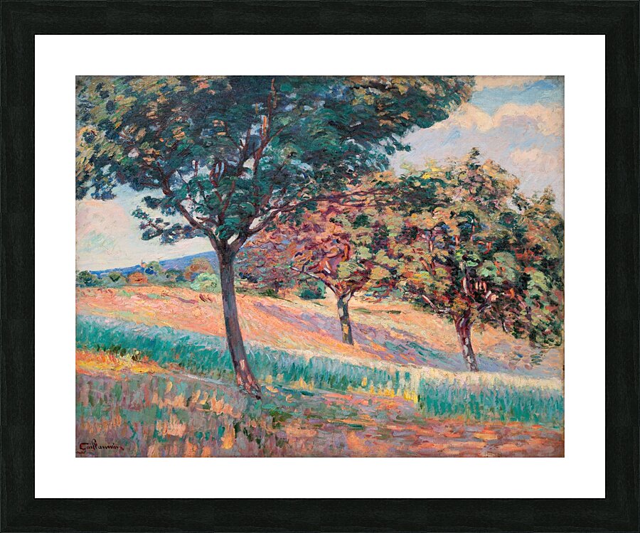 Verger à la lisiere d’un bois à Saint–Cheron [1893] by Armand Guillaumin [1841–1927] Picture Frame print