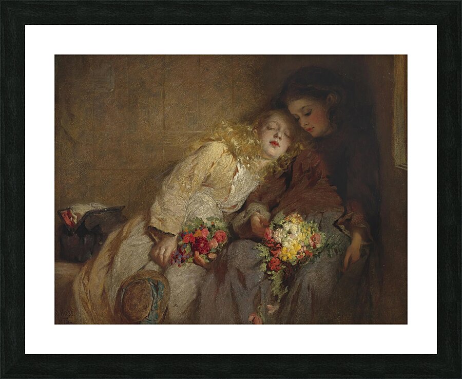 The return home [1873] by George Elgar Hicks [1824–1914] Picture Frame print