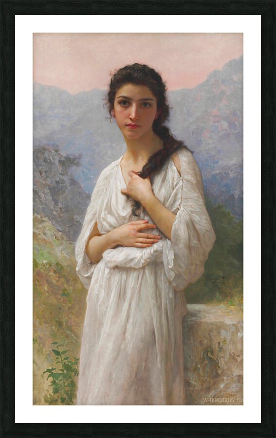 L’Attente [1901] by William Bouguereau [1825–1905] Picture Frame print