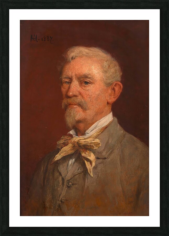 Remy [Remigius Adrianus] van Haanen [Maler. Vater des Künstlers] [1887] by Cecil van Haanen [1844–1914] Picture Frame print