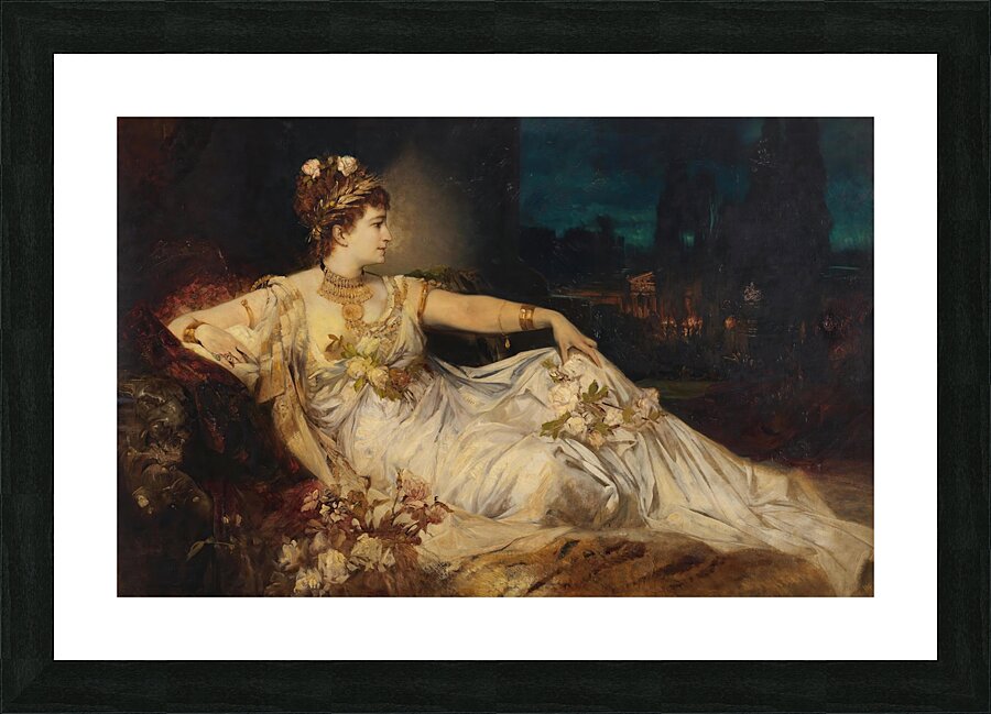 Charlotte Wolter als Messalina [1875] by Hans Makart [1840–1884] Picture Frame print