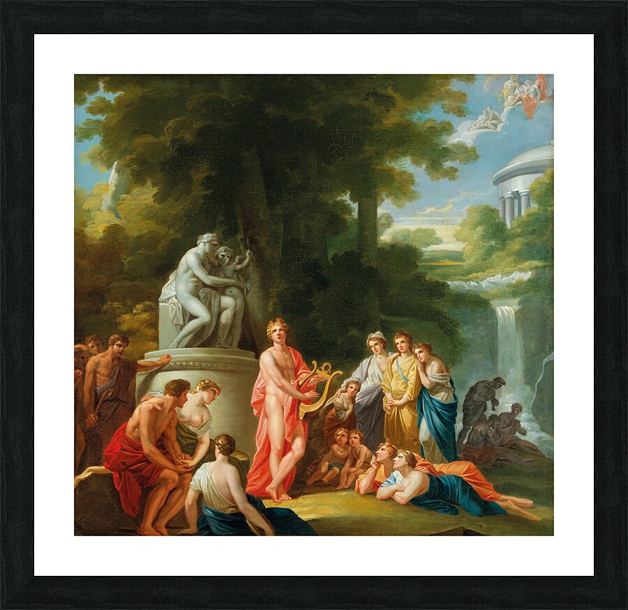 Apollo amongst the Shepherds. A ‘study’ for the former Burgtheater. Vienna by Heinrich Friedrich Füger [1751–1818] Picture Frame print