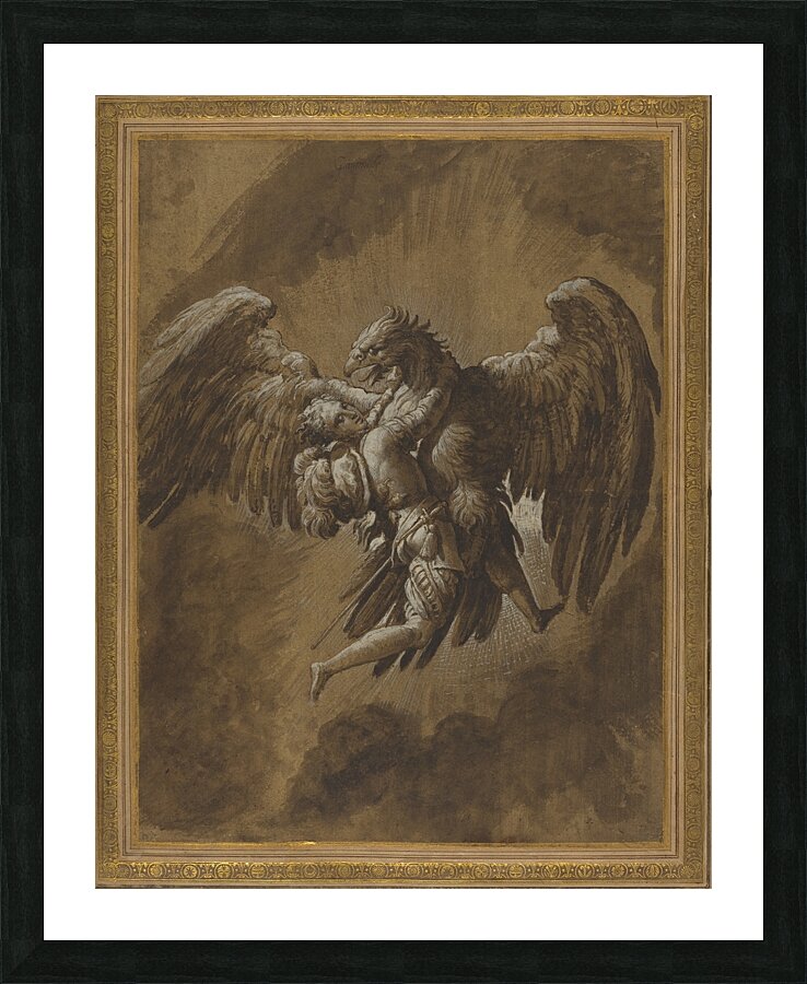 The Rape of Ganymede [c. 1545] by Nicolò dell’Abate [1509–1571] Picture Frame print