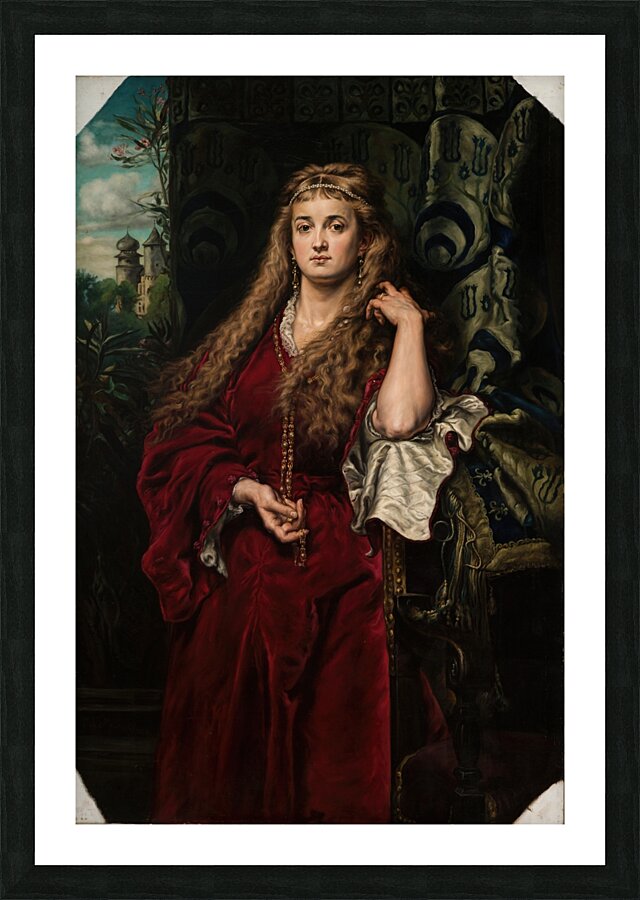 Castellan’s Daughter [1934] by Jan Matejko [1838–1893] Picture Frame print