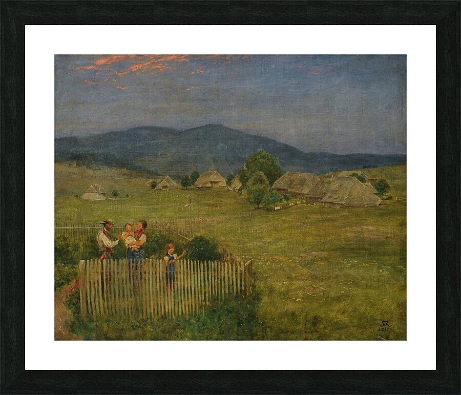 Little Garden in the Black Forest [1879] by Hans Thoma [1839–1924] Picture Frame print
