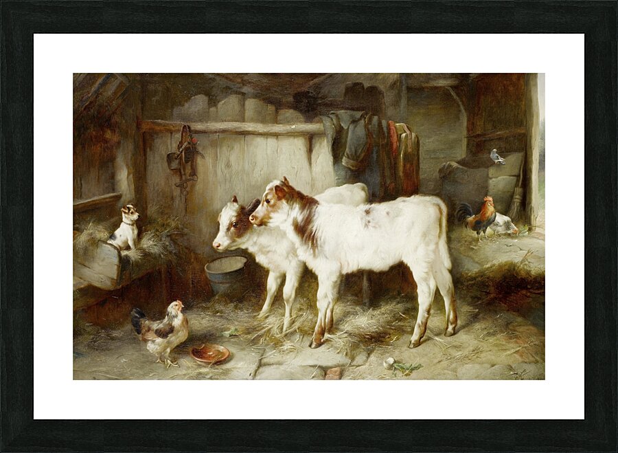 The Dog In The Manger by Walter Hunt [1861–1941] Picture Frame print
