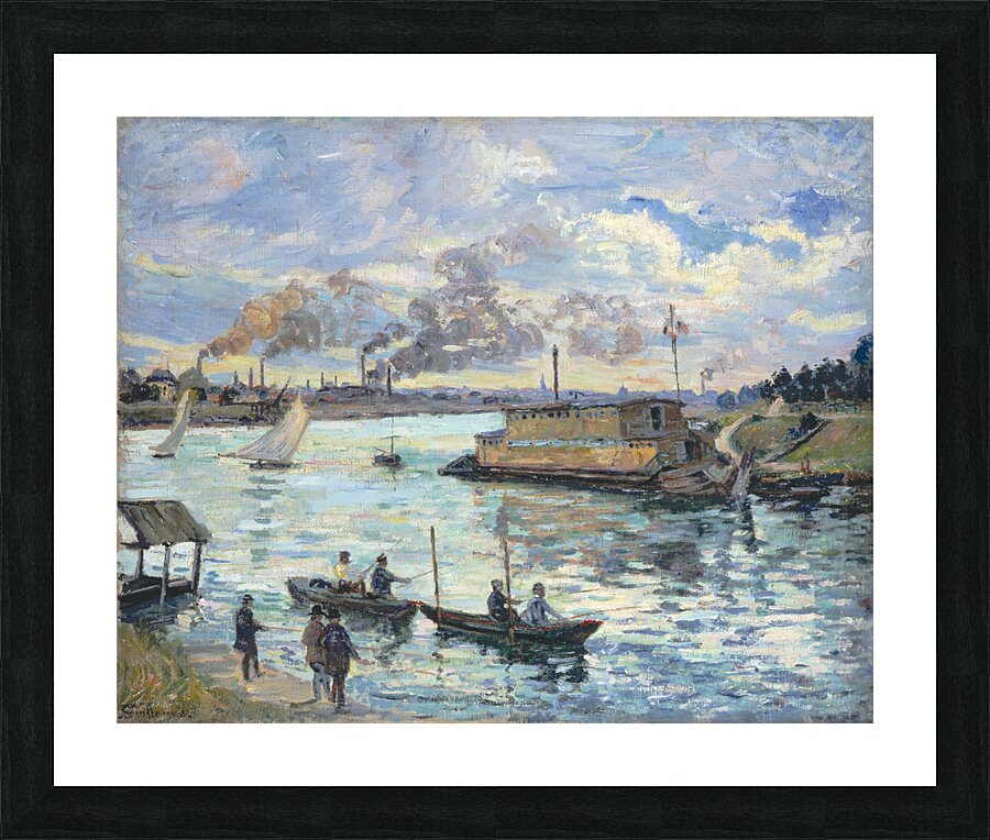 River Scene by Armand Guillaumin [1841–1927] Picture Frame print