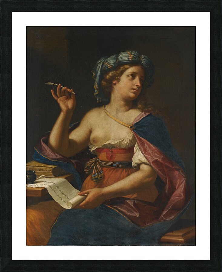 A Sibyl by Cesare Gennari [1637–1688] Picture Frame print