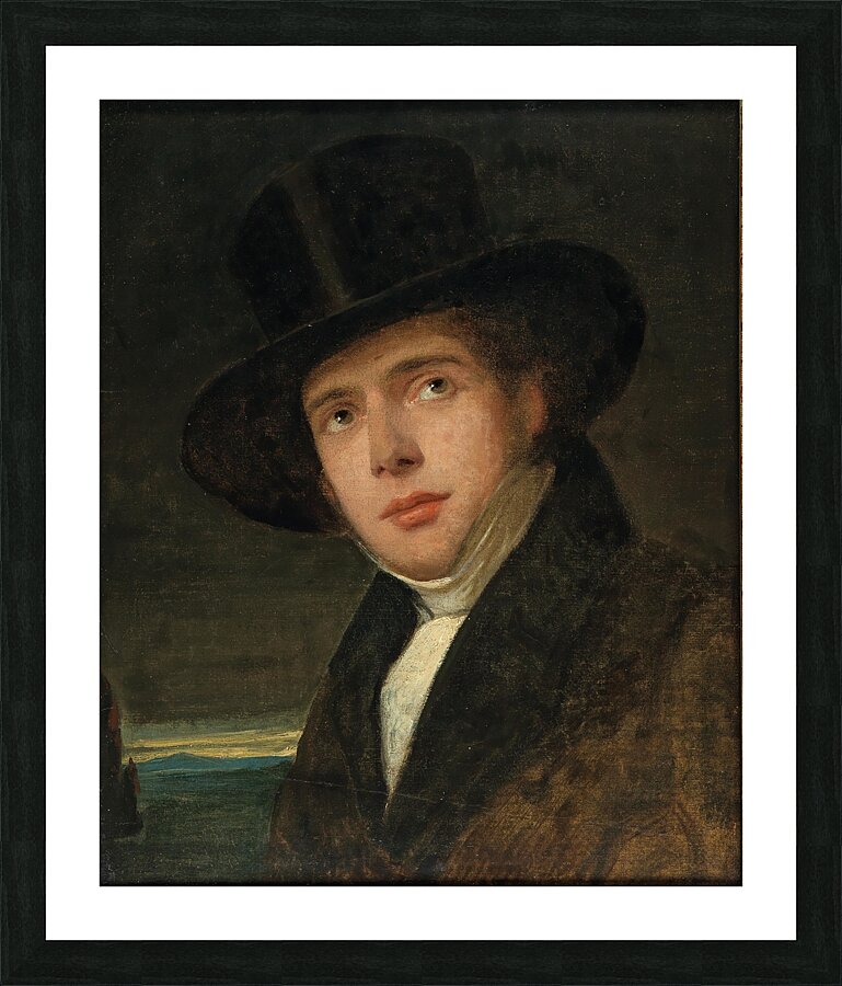 Portrait Of His Brother Andreas by Friedrich von Amerling [1803–1887] Picture Frame print