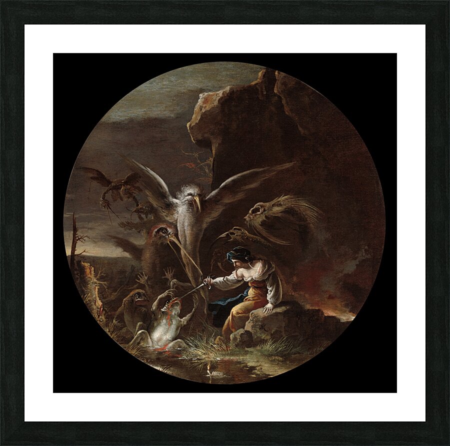 Scenes of Witchcraft. Morning [c. 1645–1649] by Salvator Rosa [1615–1673] Picture Frame print