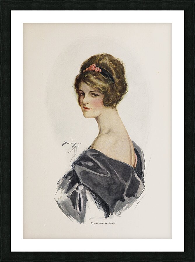 Harrison Fisher girls Pl.8 [1914] by Harrison Fisher [1877–1934] Picture Frame print