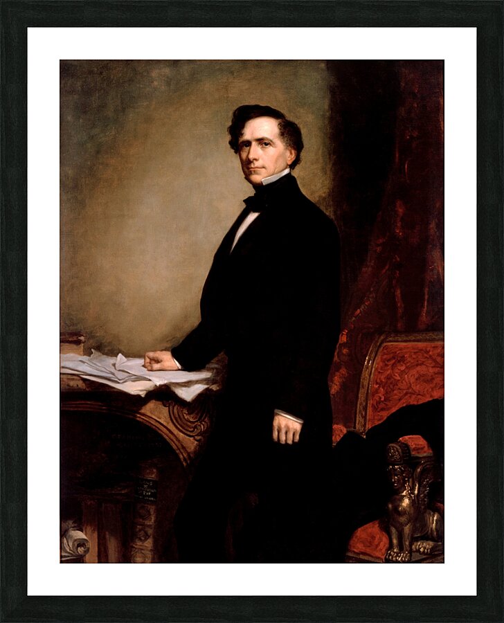 Franklin Pierce [1858] by George Peter Alexander Healy [1813–1894] Picture Frame print