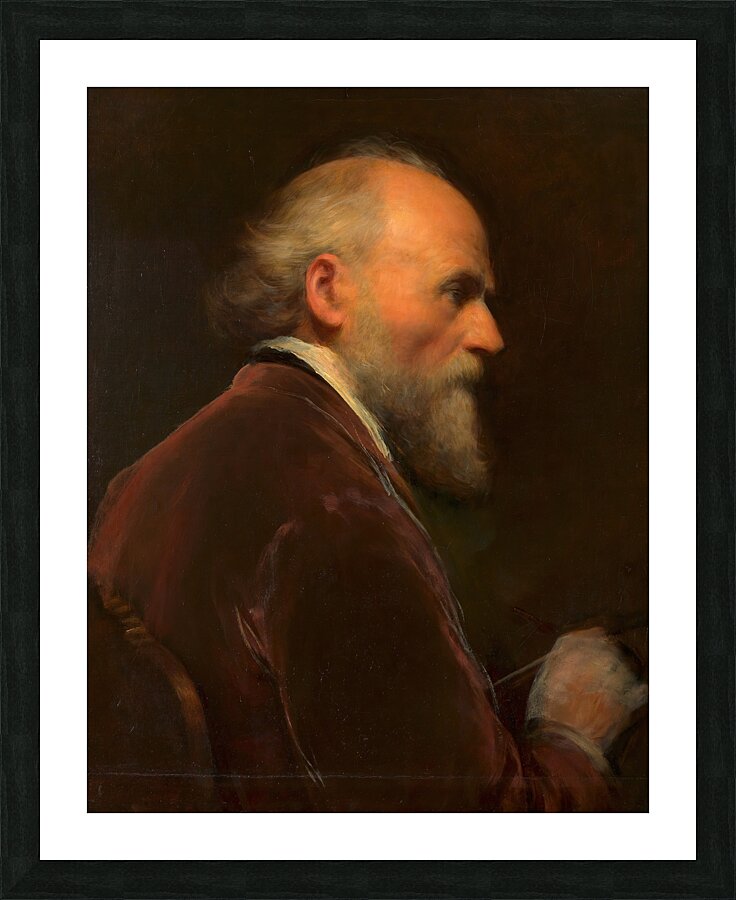 Selbstbildnis Friedrich von Amerling [1870] by Friedrich von Amerling [1803–1887] Picture Frame print