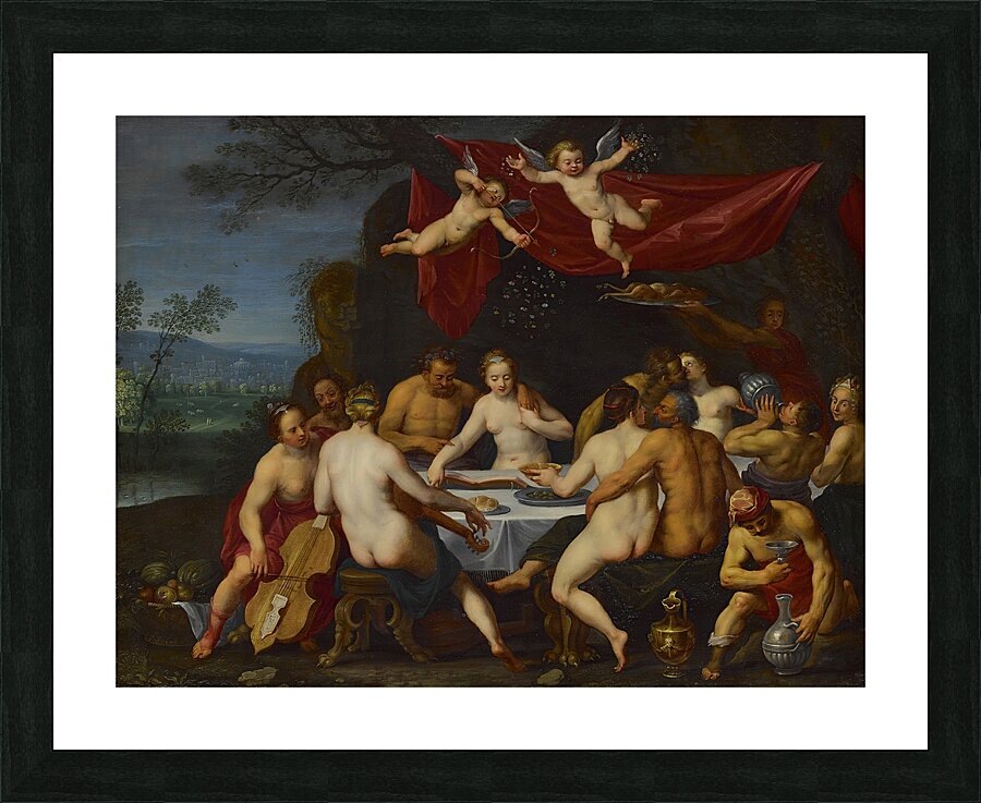 The Wedding Feast Of Bacchus And Ariadne by Marten Pepijn [1575–ca. 1643] Picture Frame print