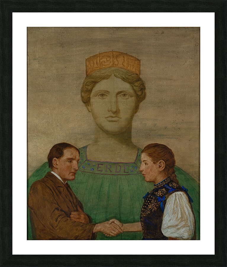 Die Erde [1906] by Hans Thoma [1839–1924] Picture Frame print