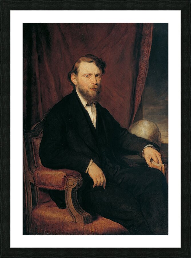 Der Arzt Professor Moriz Benedikt [1876] by Hans Canon [1829–1885] Picture Frame print