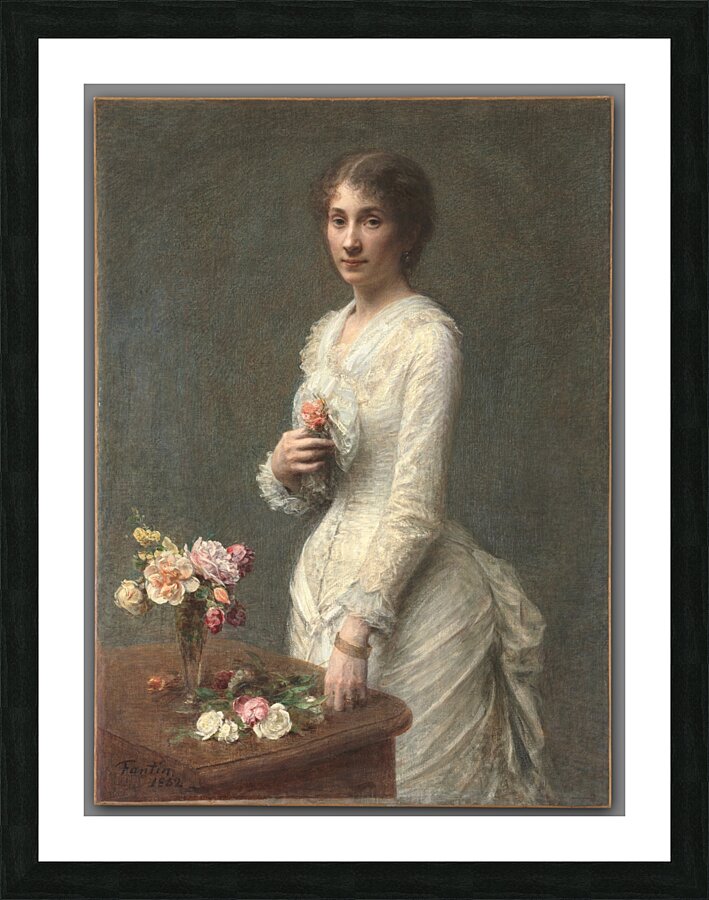 Madame Lerolle [1882] by Henri Fantin–Latour [1836–1904] Picture Frame print