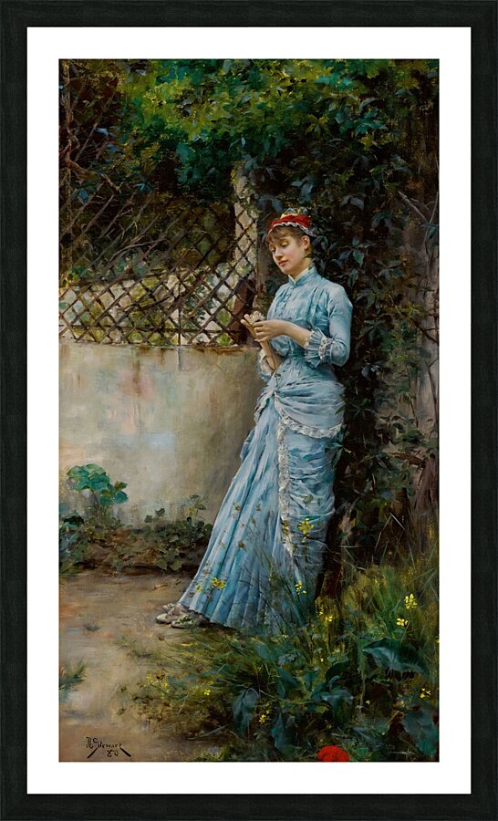 Far Away Thoughts1880 by Julius Leblanc Stewart [1855–1919] Picture Frame print