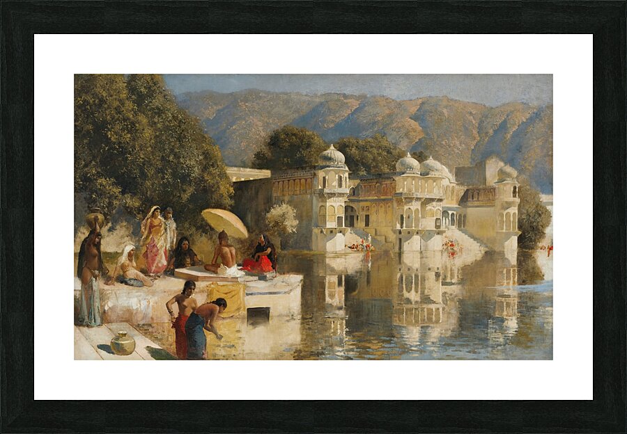 Lake at Oodeypore. India [circa 1893] by Edwin Lord Weeks [1849–1903] Picture Frame print