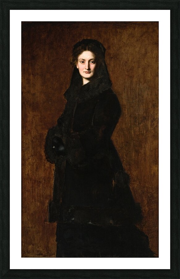 Portrait of Madame Paul Duchesne–Fournet [1879] by Jean–Jacques Henner [1829–1905] Picture Frame print