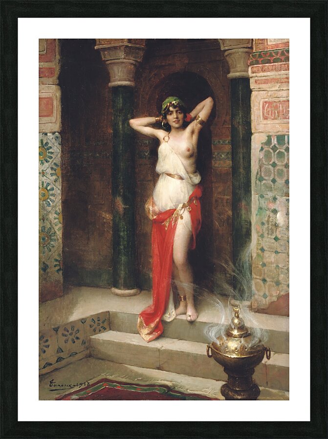The Harem Beauty by Henri Adrien Tanoux [1865–1923] Picture Frame print